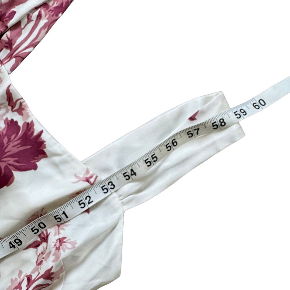 NEW Reformation Isolene Satin Dress Crista Floral - Picture 12 of 12